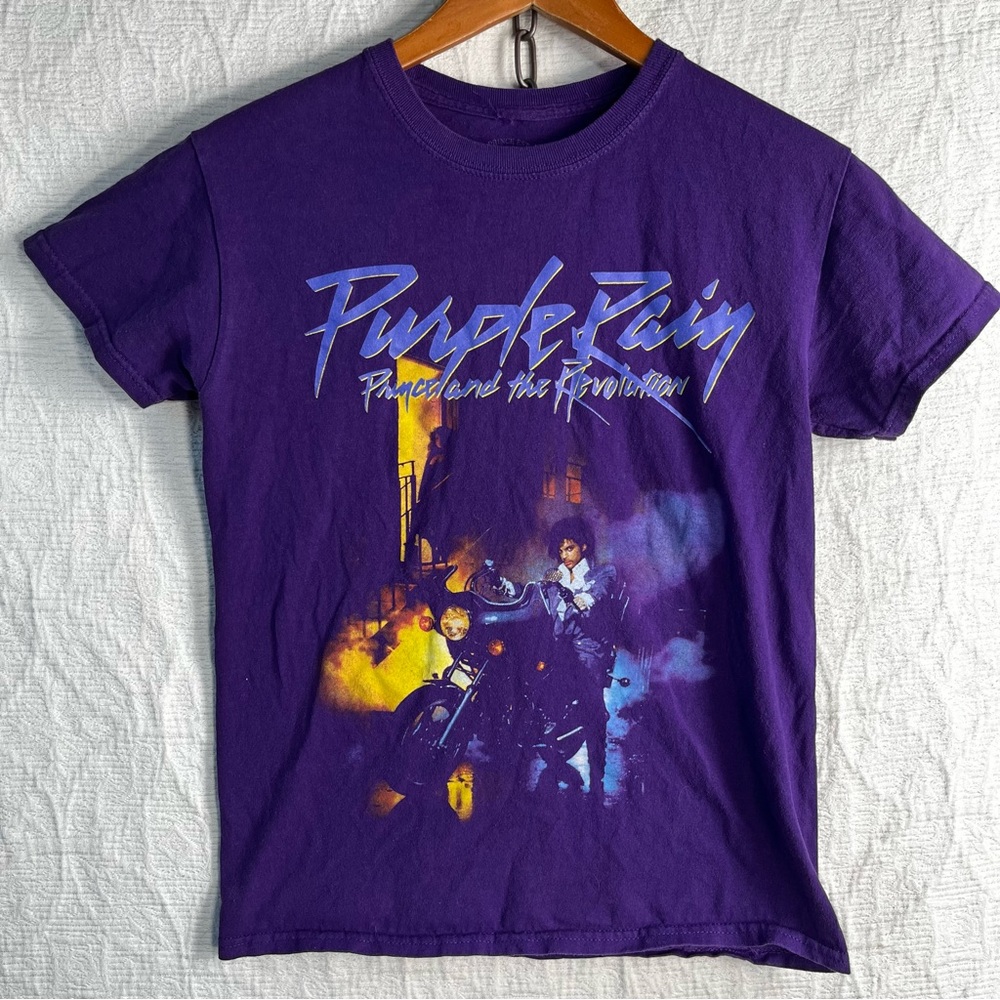 Prince Purple Purple Rain T Shirt 100 Cotton Official Prince Estate Approved